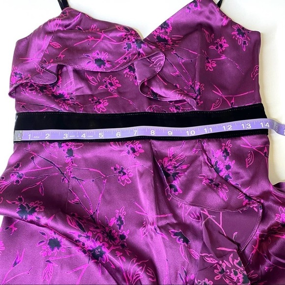 Cinq a Sept Lara print purple silk dress NWT 4 - Picture 7 of 15